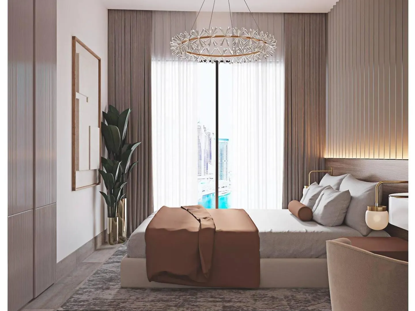 Apartment Sophisticated Urban 2-Bedroom Dubai